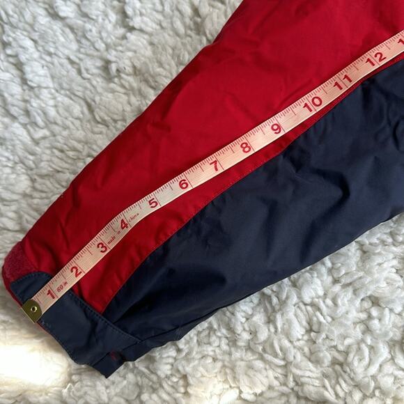 Columbia Men's Red Grey Sportswear Outwear Puffer Jacket Removable Hood Bright - Picture 8 of 9